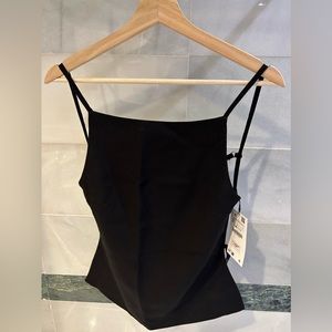 Zara backless black top